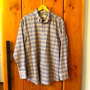 NWOT Haggar Men’s Button Down Shirt 17 34/35